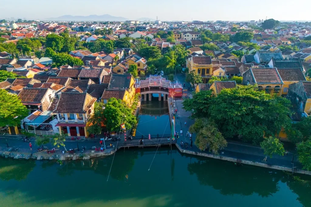 Le pont couvert japonais à Hoi An au Vietnam